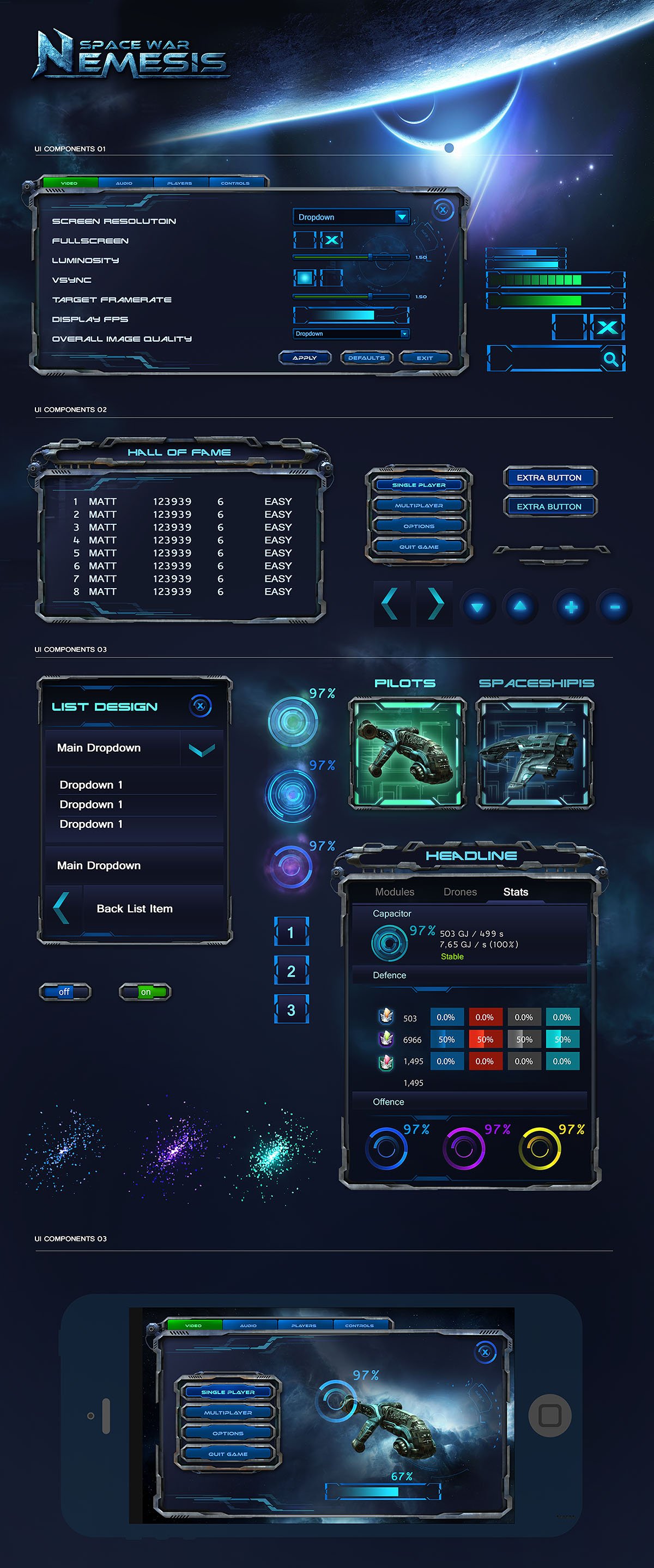 Mobile Game UI Design Templates – AW | 3D Visualizations ...