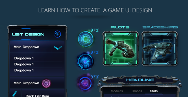Game UI Design Course - Game Art Direction and UI/UX Design