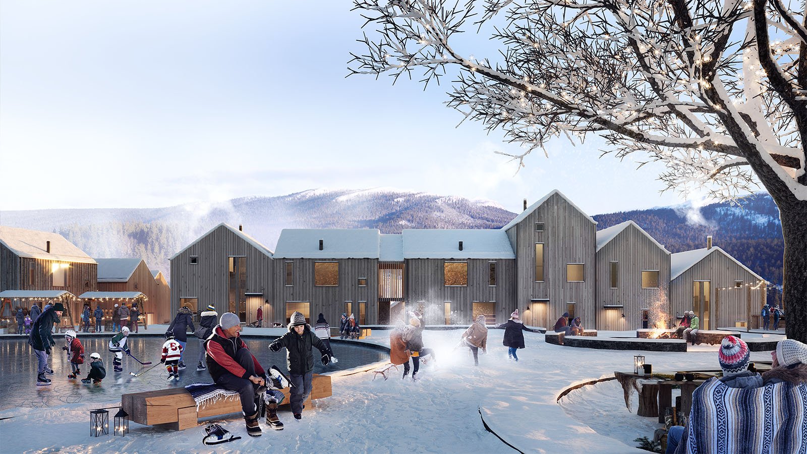 Scandinavian Ski Resort - Game Art Direction and UI/UX Design - Scandinavian Mountain Apartment Development